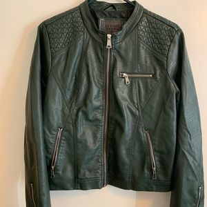 Forrest green "leather" jacket